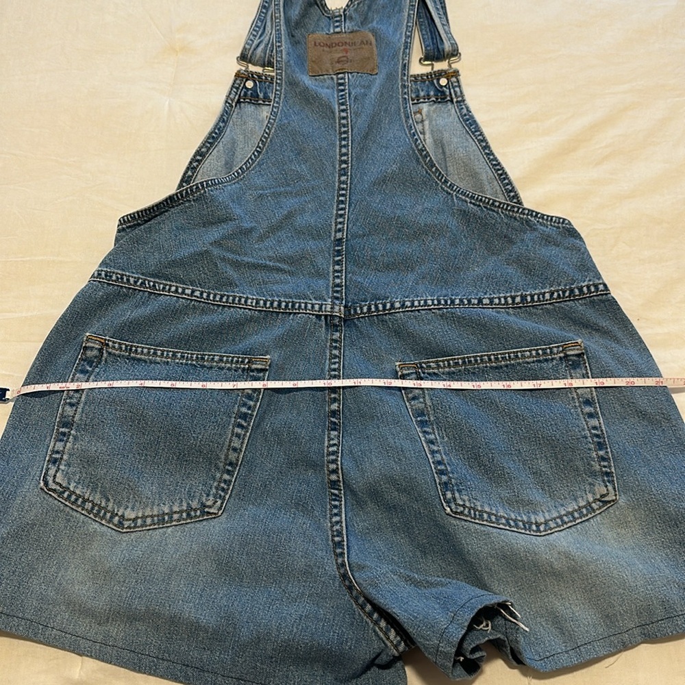 LondonJean 90s Vintage Medium Wash Overalls Size M - Picture 8 of 13
